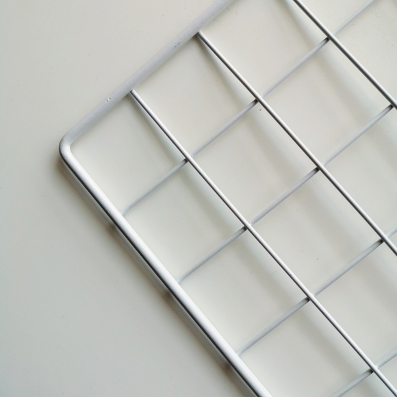 White Grid Display Panel Hanging Decor - Picture 3 of 3